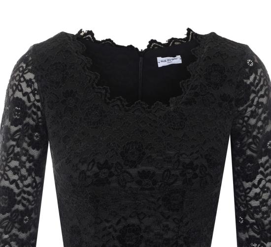 26FW 루두박 미디 원피스 4315 B1 4449051 BLACK - RUE DU BAC