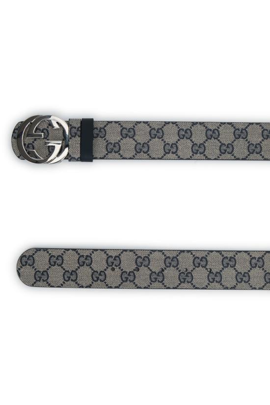 26FW 구찌 인터로킹 G 버클 리버시블 벨트 876356AAGRL 8448 BLUE - GUCCI