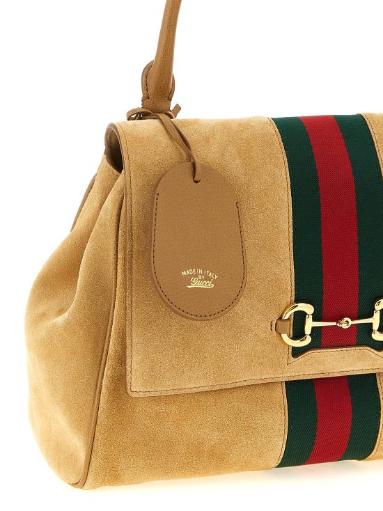 26FW 구찌 파파라초 미디엄 탑 핸들백 875018AAGIR9560 Beige - GUCCI