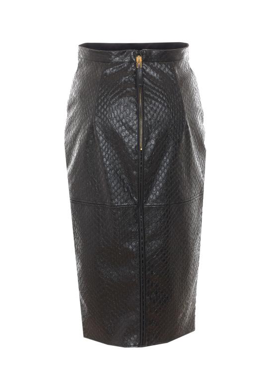 26FW 엘리자베타프랜치 미디 스커트 GO24467E2 110 BLACK - ELISABETTA FRANCHI