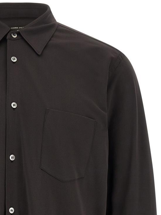 26FW 꼼데가르송 긴팔 셔츠 PRB0160511 White Black - COMME DES GARCONS
