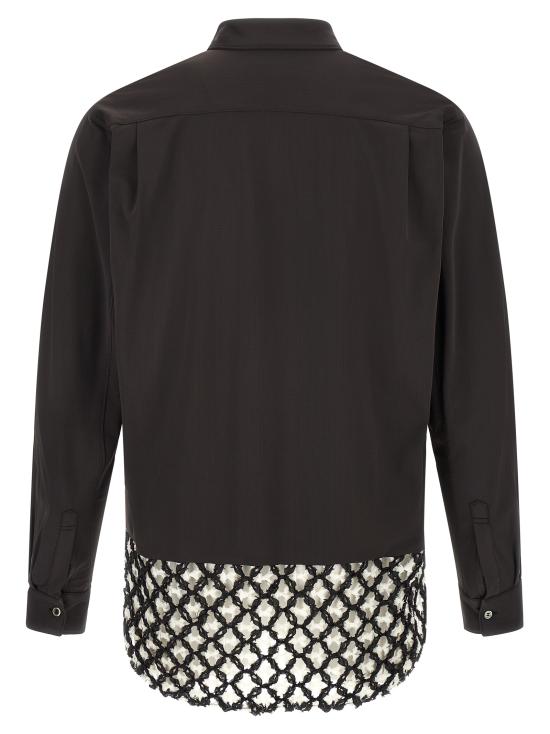 26FW 꼼데가르송 긴팔 셔츠 PRB0160511 White Black - COMME DES GARCONS