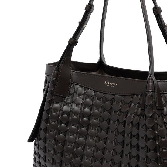 26FW 세라피안 토트백 SRMOSWLL684532B 121 BROWN - SERAPIAN