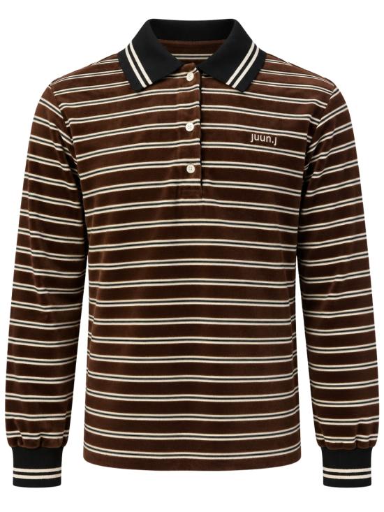 26FW 준지 폴로 티셔츠 JW6Y41W50 D BROWN