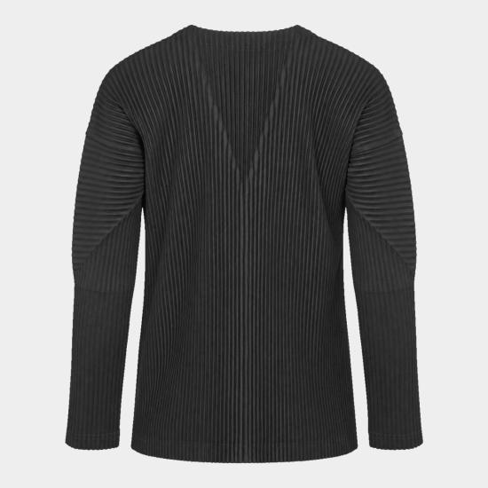 26FW 옴므 플리세 이세이 미야케 긴팔 티셔츠 HP69JL541 15 BLACK - HOMME PLISSE' ISSEY MIYAKE