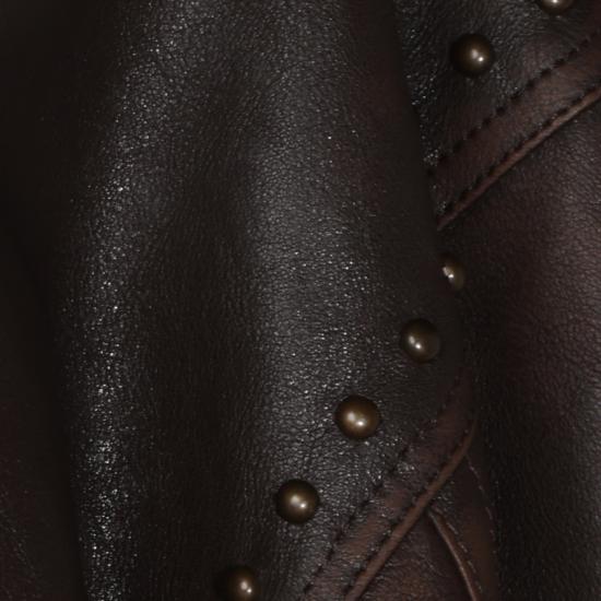 26FW 발렌시아가 가죽 자켓 A009GG TVS072022 BROWN - BALENCIAGA