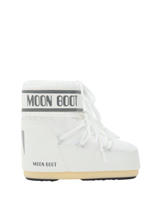 26FW 문부츠 아이콘 나일론 로우 부츠 80D1409340 A009 WHITE MONO