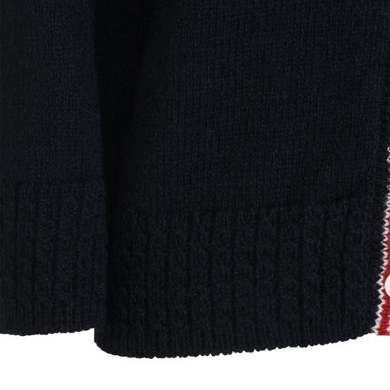 26FW 톰브라운 도네갈 RWB 스트라이프 헥터 포인텔 가디건 FKC719AY1506 415 BLU - THOM BROWNE