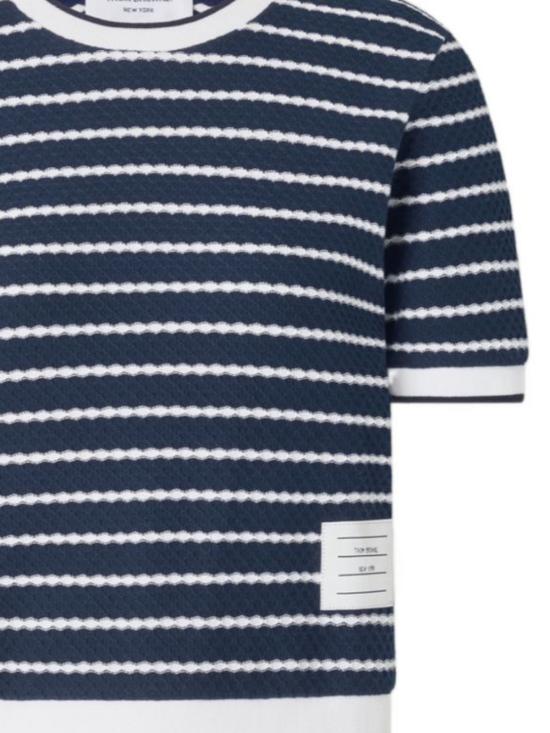 26FW 톰브라운 반팔 티셔츠 FJS228AJ0268 927 BLU - THOM BROWNE