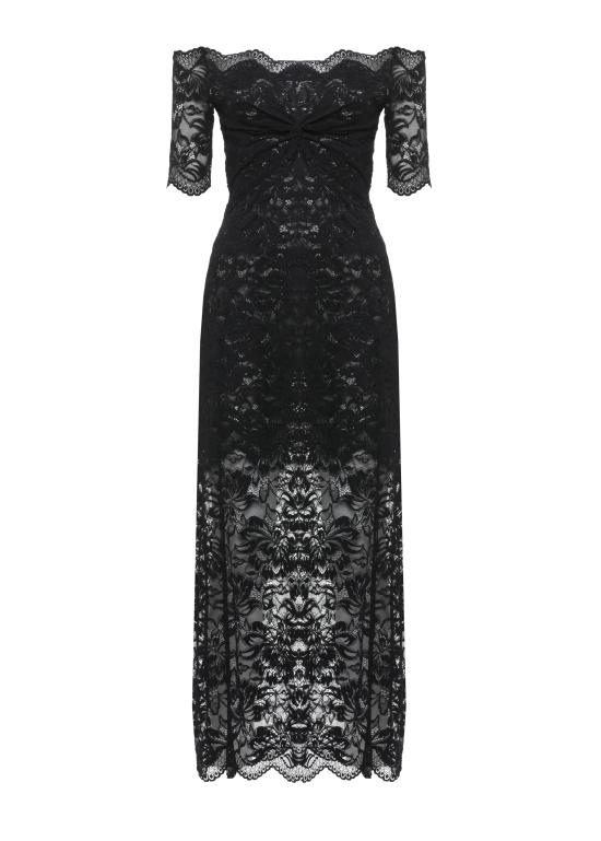 26FW 파코라반 미디 원피스 26AJRO106PA0170 P001 BLACK