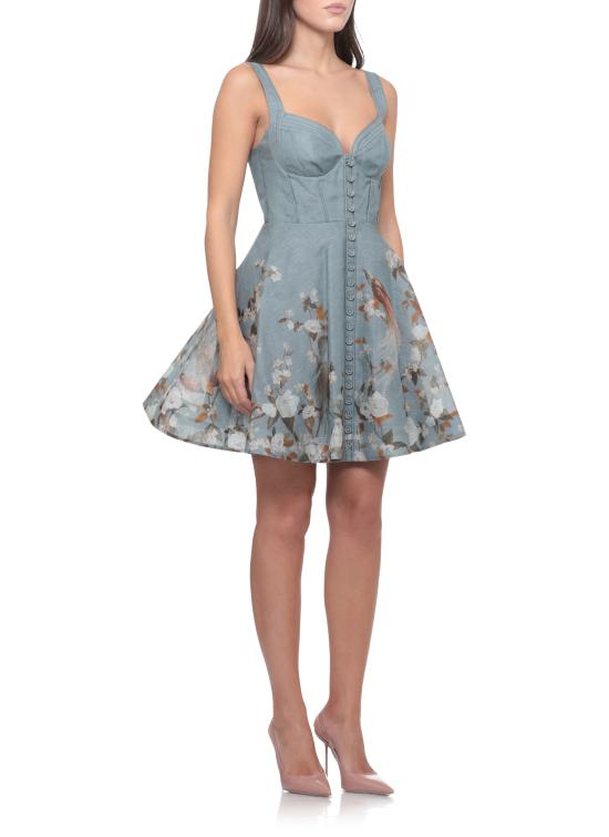 26FW 짐머만 미디 원피스 0247DF263 BBF BLUE - ZIMMERMANN