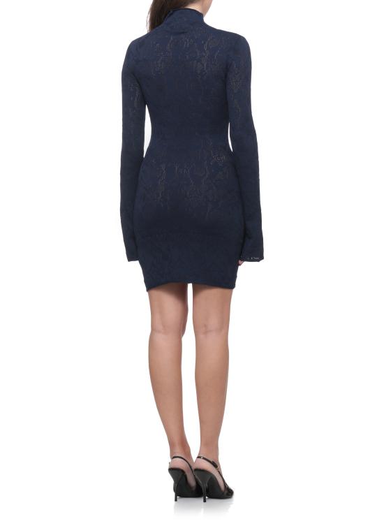 26FW 돈답 미디 원피스 DA620 M01068D2890 BLUE - DONDUP