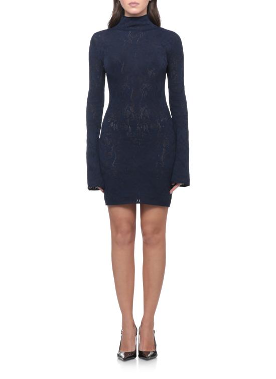 26FW 돈답 미디 원피스 DA620 M01068D2890 BLUE - DONDUP