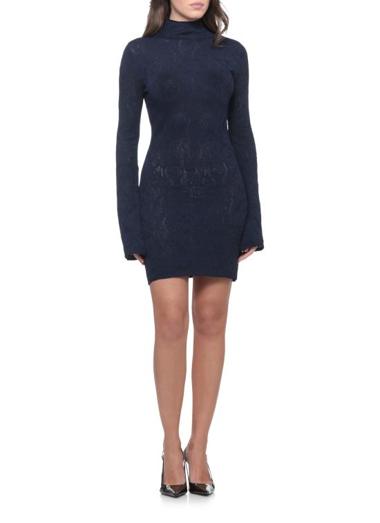 26FW 돈답 미디 원피스 DA620 M01068D2890 BLUE - DONDUP