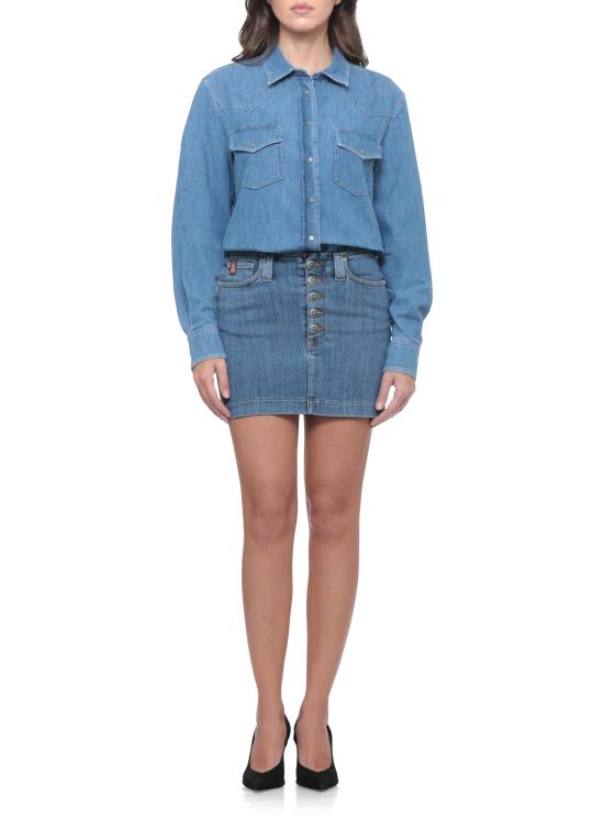 26FW 돈답 셔츠 DC564 DF0272DXL2800 BLUE - DONDUP