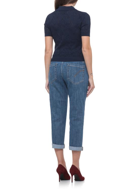 26FW 돈답 폴로 티셔츠 DT497 M01068D2890 BLUE - DONDUP
