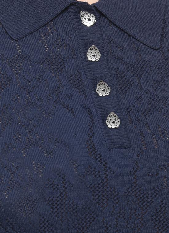 26FW 돈답 폴로 티셔츠 DT497 M01068D2890 BLUE - DONDUP