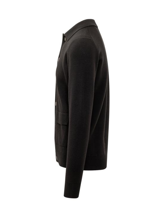 26FW 필리포 드 로렌티스 가디건 FJ1MLTPWM14M 990 NERO - FILIPPO DE LAURENTIIS
