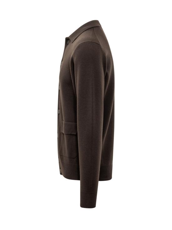 26FW 필리포 드 로렌티스 가디건 FJ1MLTPWM14M 280 CIOCCOLATO - FILIPPO DE LAURENTIIS