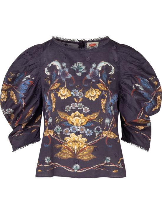 26FW 팜 리오 셔츠 368930 26051 GOLDEN NATURE NAVY BLUE