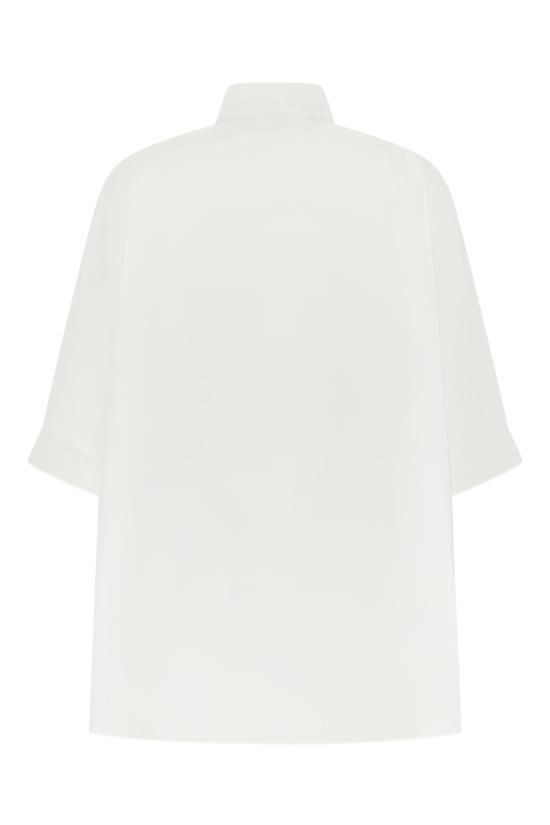 26FW 발렌시아가 숏 슬리브 코튼 포플린 셔츠 A009OPTUM20 9000 White - BALENCIAGA