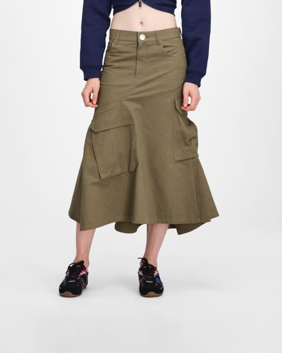 26FW 마크제이콥스 미디 스커트 2F6RSK026W12 388 utility khaki - MARC JACOBS