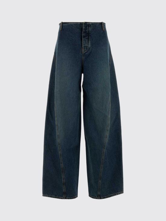 26FW 알라이아 데님 카고 진 AA9P1256D007B 517 Blue - ALAIA