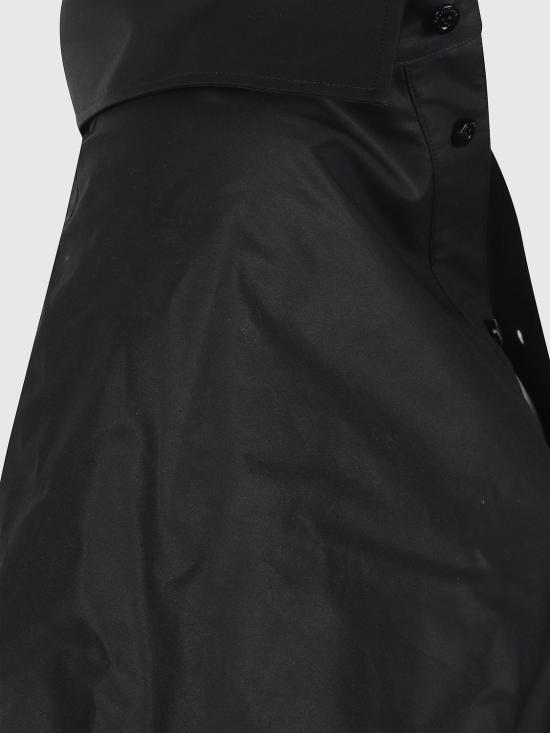 26FW 발렌시아가 오프숄더 크롭 셔츠 872123TUM20 1000 Black - BALENCIAGA