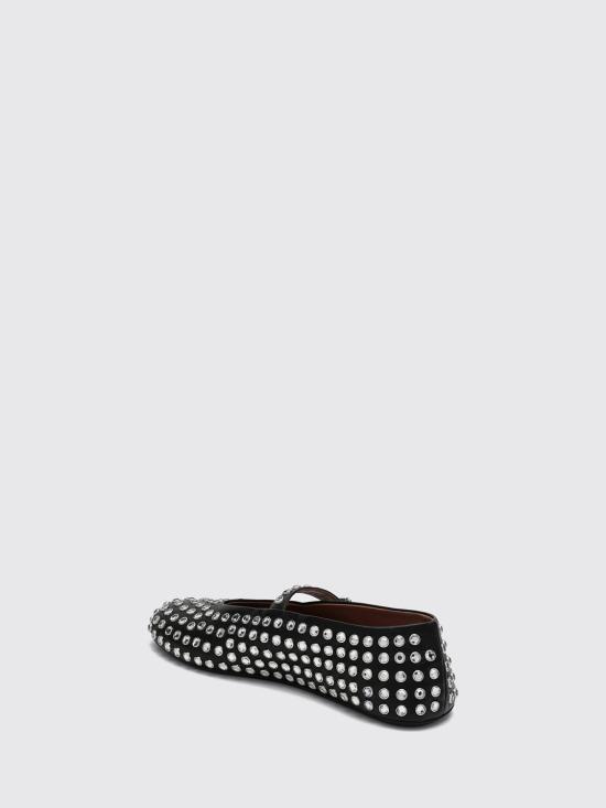 26FW 알라이아 플랫 슈즈 AA3A029CK116 999 Black - ALAIA