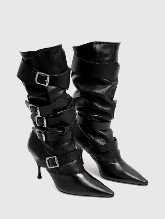 26FW 비비안웨스트우드 트레저 버클 부츠 71020048WC009S N401 Black