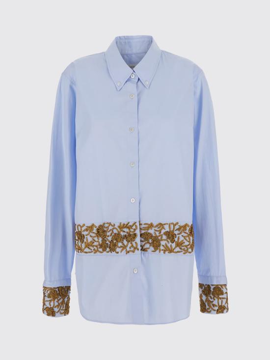26FW 드리스 반 노튼 셔츠 0107404314 514 Blue - DRIES VAN NOTEN