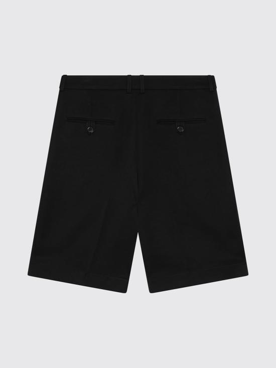 26FW 생로랑 개버딘 버뮤다 쇼츠 A000BDY7E63 1000 Black - SAINT LAURENT