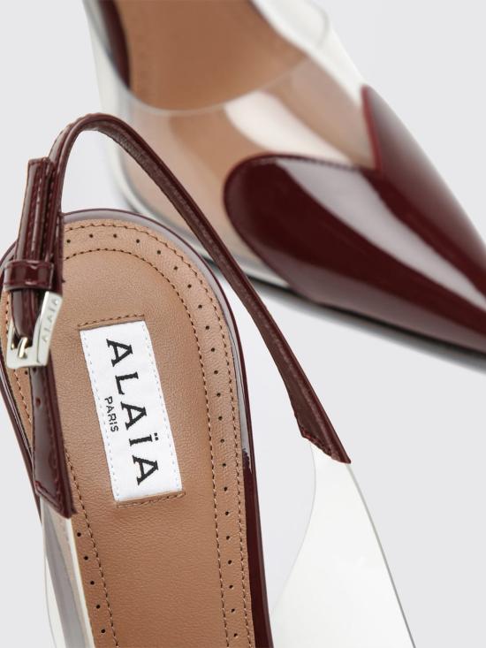 26FW 알라이아 플랫 슈즈 AA3E083CK150L 325 Red - ALAIA