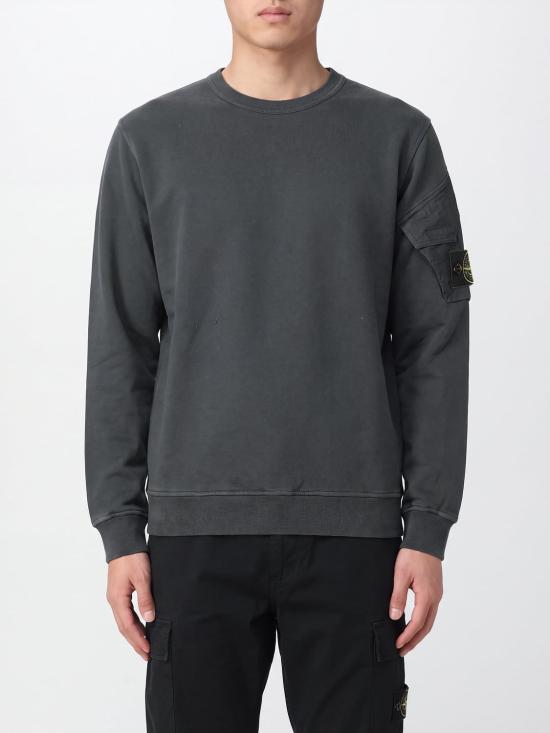 26FW 스톤 아일랜드 브러시드 코튼 슬리브 포켓 스웨트셔츠 6100015S0A20 V005S Green - STONE ISLAND