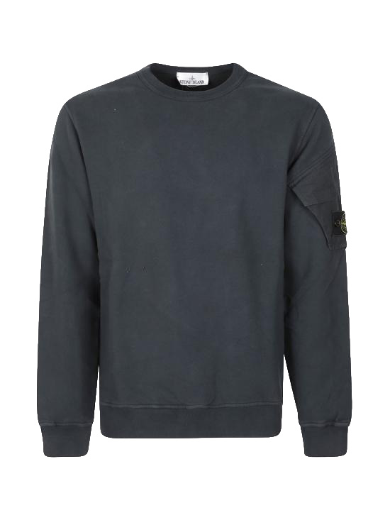 26FW 스톤 아일랜드 브러시드 코튼 슬리브 포켓 스웨트셔츠 6100015S0A20 V005S Green
