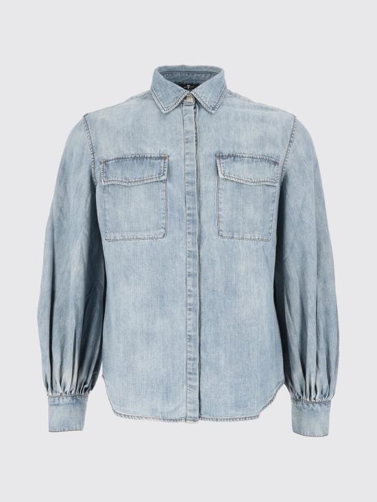 26FW 세븐포올맨카인드 셔츠 7NN80G51 3I2 Blue - 7 FOR ALL MANKIND
