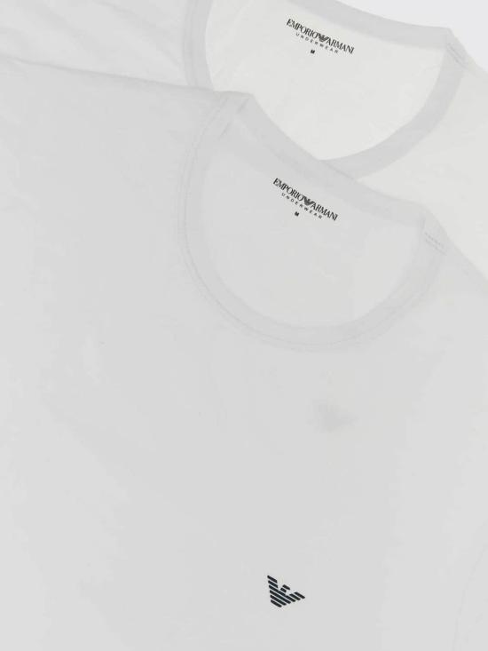 26FW 엠포리오 아르마니 반팔 티셔츠 EM000391AF14132 M0082 White - EMPORIO ARMANI