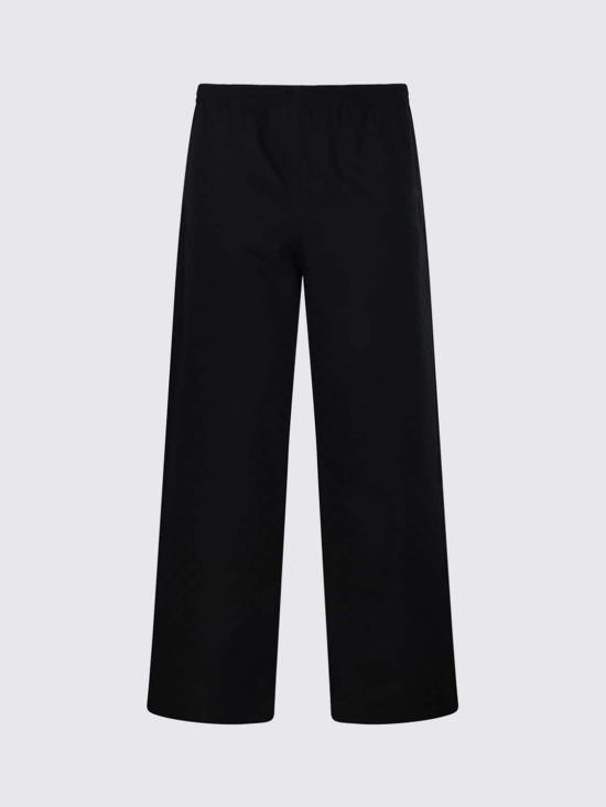 26FW 구찌 GG 코튼 캔버스 다크 블루 캐주얼 팬츠 871976ZAUR4 1000 Black