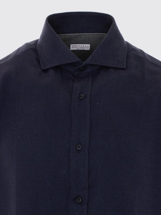26FW 브루넬로 쿠치넬리 셔츠 MY6370028 C019 Navy - BRUNELLO CUCINELLI