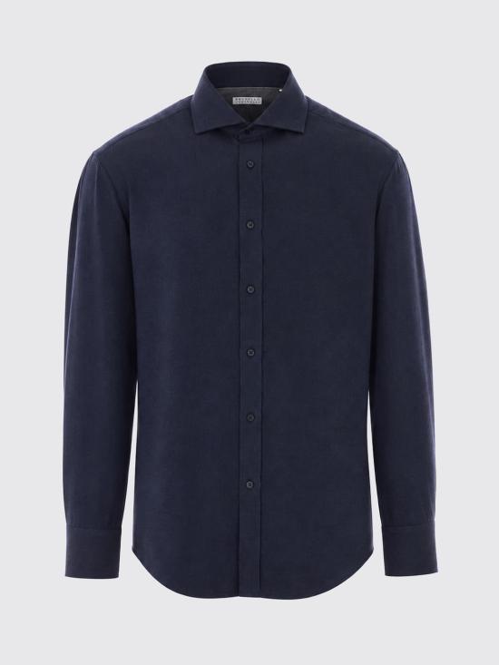 26FW 브루넬로 쿠치넬리 셔츠 MY6370028 C019 Navy - BRUNELLO CUCINELLI