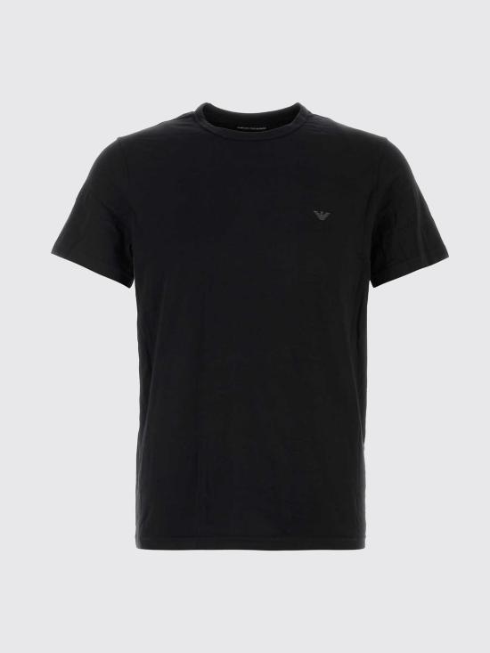 26FW 엠포리오 아르마니 반팔 티셔츠 EM000391AF14132 MC005 Black - EMPORIO ARMANI