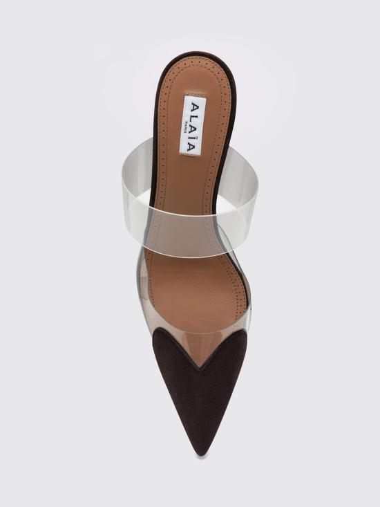 26FW 알라이아 힐/펌프스 AA3M3013CK318 U15 Brown - ALAIA