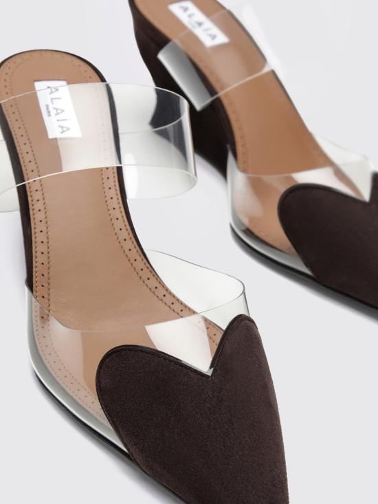 26FW 알라이아 힐/펌프스 AA3M3013CK318 U15 Brown - ALAIA