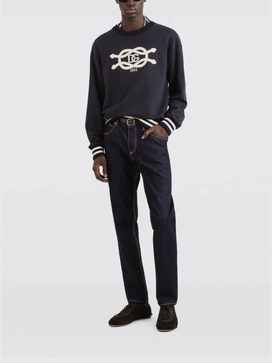 26FW 돌체앤가바나 긴팔 티셔츠 G9AHSZG7Q2Q B0665 Blue - DOLCE & GABBANA