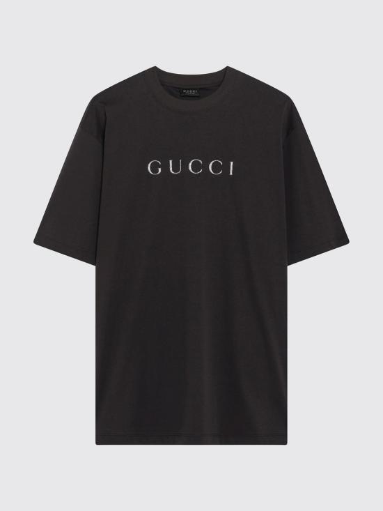 26FW 구찌 프린트 코튼 저지 티셔츠 A0097MXJH3Z 2240 Brown - GUCCI