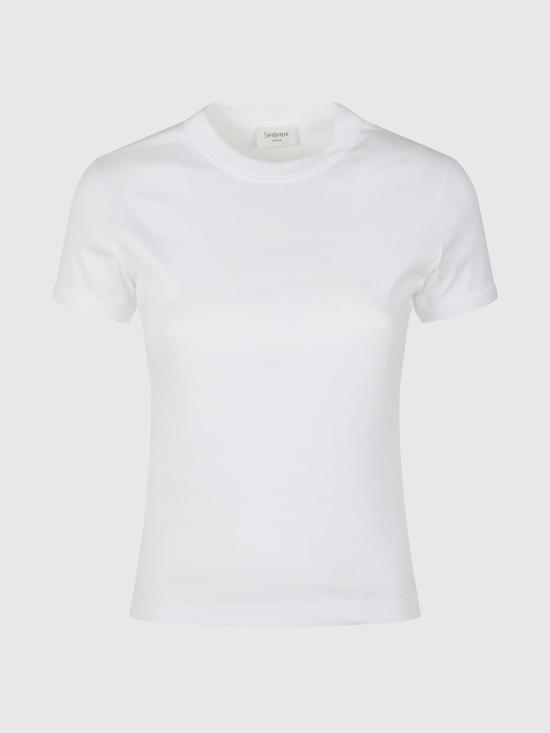 26FW 생로랑 반팔 티셔츠 869630Y38BD 9000 White - SAINT LAURENT