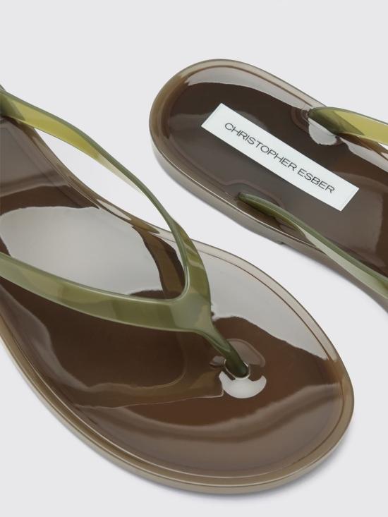 26FW 크리스토퍼에스버 힐/펌프스 24029356 MOSS SEPIA Natural - CHRISTOPHER ESBER
