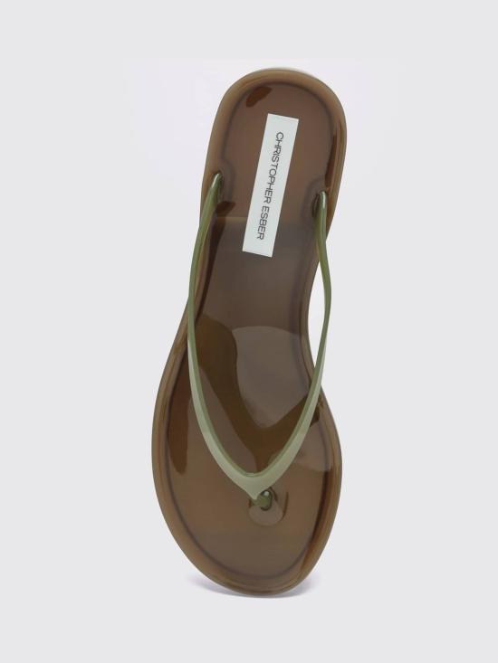 26FW 크리스토퍼에스버 힐/펌프스 24029356 MOSS SEPIA Natural - CHRISTOPHER ESBER