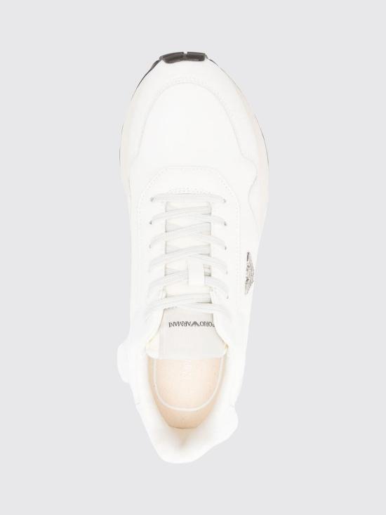 26FW 엠포리오 아르마니 스니커즈 EM003738AF19532 M0107 White - EMPORIO ARMANI