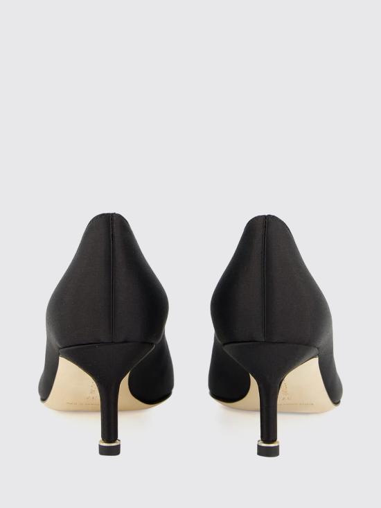 26FW 마놀로 블라닉 한기시 50 사틴 쥬얼 버클 펌프스 9XX06610041 0015 Black - MANOLO BLAHNIK